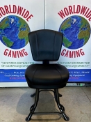 22" WWG Black Casino Chair. NEW SEAT+BACK!